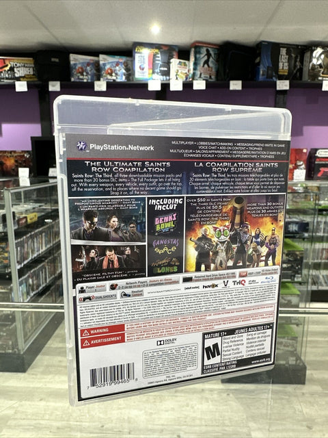 Saints Row: The Third - The Full Package (Sony PlayStation 3, 2012) PS3 Tested!