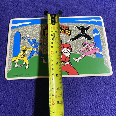 Lot of 2 Vintage 1994 Saban’s Mighty Morphin Power Rangers Kids Table Place Mats