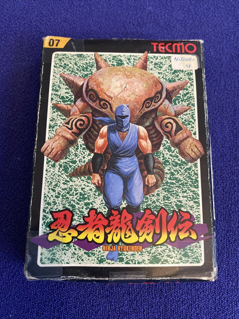 Ninja Ryukenden 1 (Nintendo Famicom FC NES) Japan Import Ninja Gaiden In Box!