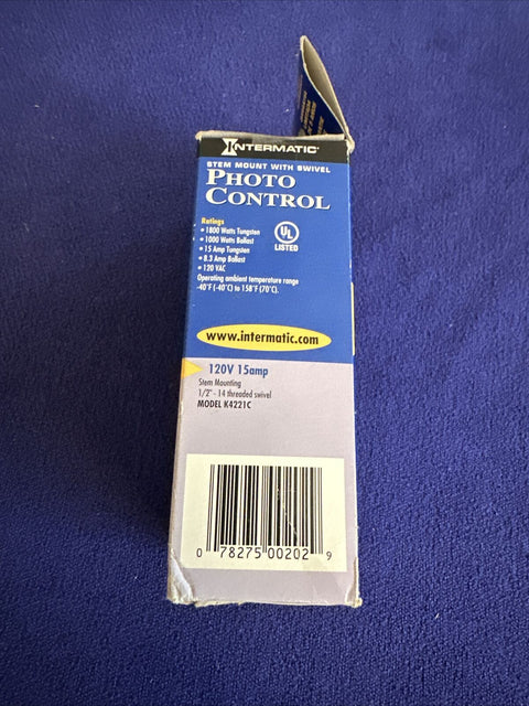 Intermatic K4221C Stem and Swivel Mount PhotCell 1800W/120V