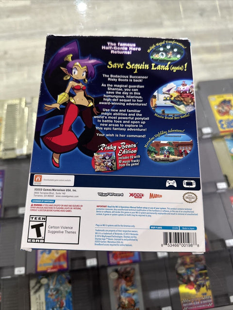 NEW! Shantae: Half-Genie Hero -- Risky Beats Edition (Nintendo Wii U) Sealed!