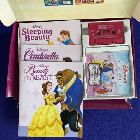 Walt Disney Records Read-Along Collection Lot - 6 Books, 2 CDs, 2 Cassettes