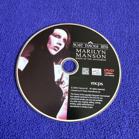 Marilyn Manson Birth Of the Antichrist Most Greatest Hits Music On DVD