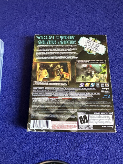 BioShock (Sony PlayStation 3, 2008) PS3 Complete w/ Slip Cover - Tested!