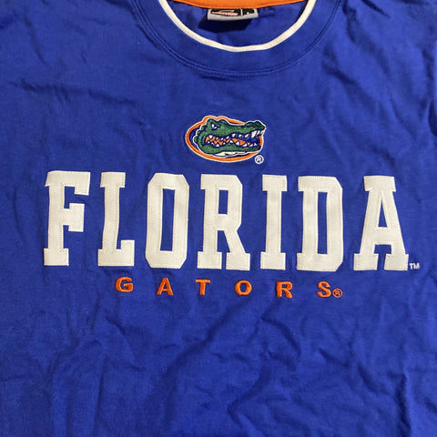 Vintage VTG 90s Florida Gators FSU Colosseum Blue T-Shirt - Size L Large