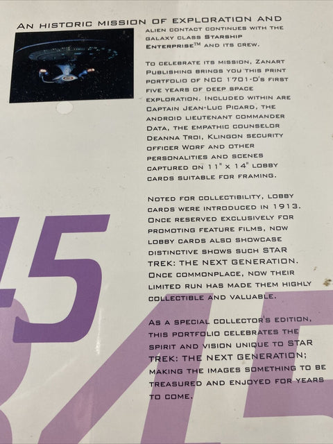 NEW! Star Trek The Next Generation 5th Anniversary TV Card Set (12 cards) 1992