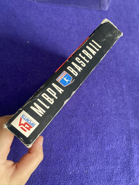 MLBPA Baseball (Super Nintendo, SNES) w/ Manual + Protector - Tested!