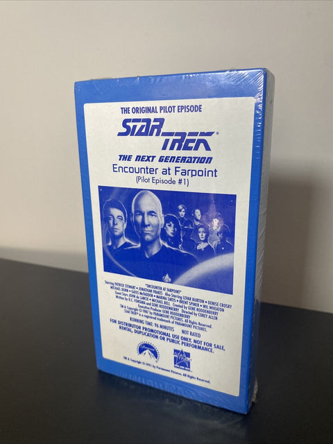 PROMO COPY - Star Trek The Next Generation Pilot Episode #1 1991 VHS Paramount