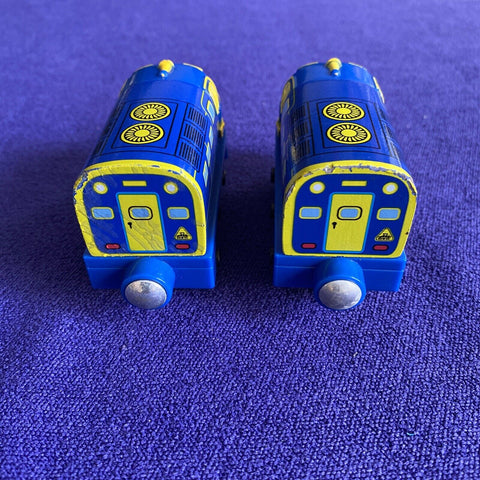 Chuggington Wooden Railway Train Engine Magnetic Toy - Brewster Lot of 2