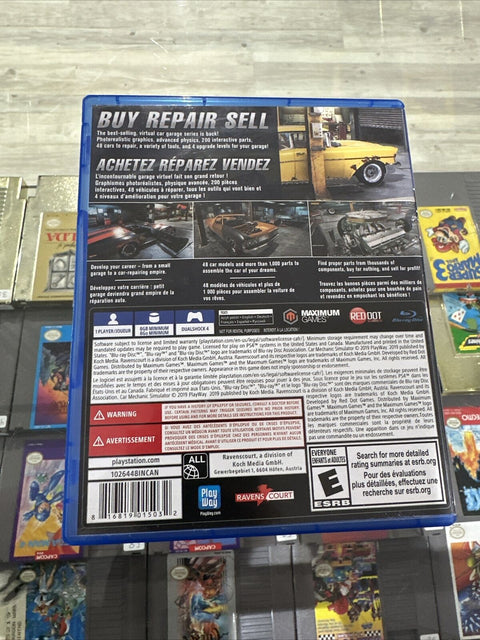Car Mechanic Simulator (Sony PlayStation 4) PS4 Tested!