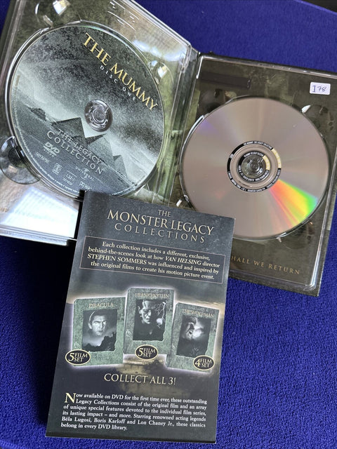 Horror The Legacy Collection DVD Lot - The Mummy Wolf Man Creature Black Lagoon