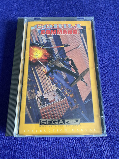 Cobra Command (Sega CD, 1992) Authentic w/ Manual - Tested