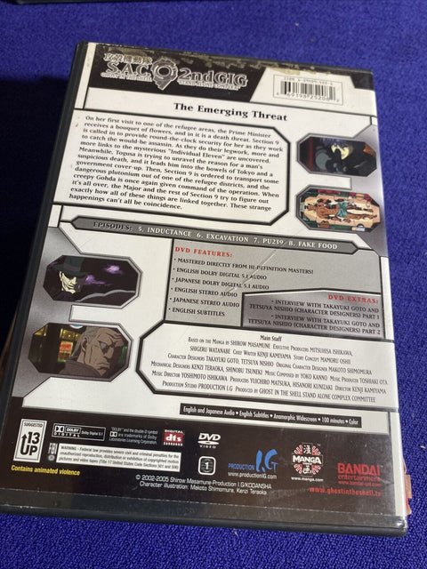 Ghost in the Shell Stand Alone Complex SAC DVD Lot - Region 1 Anime 4 DVD’s