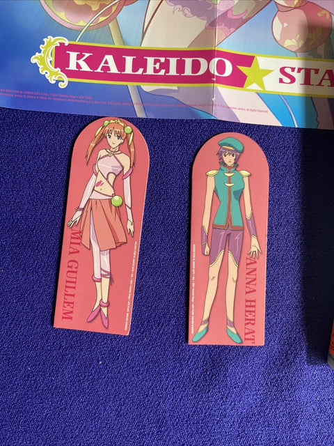 Kaleido Star Lot w/ Poster + Figures - Vol. 1-3 Stage 1 2 3 (DVD) Region 1 Anime