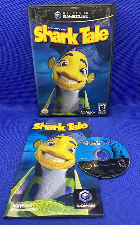 Shark Tale (Nintendo GameCube, 2004) CIB Complete - Replacement Case - Tested!