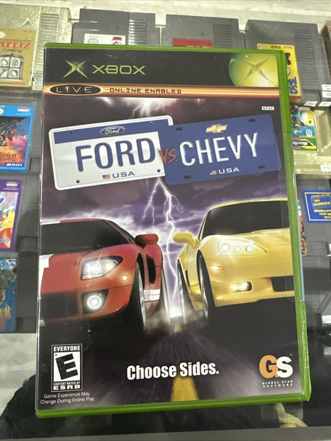Ford vs. Chevy (Microsoft Original Xbox, 2005) Complete - Tested!