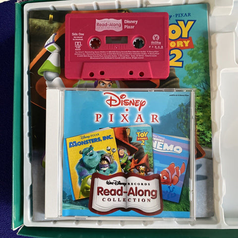 Walt Disney Records Read-Along Collection Lot - 6 Books, 2 CDs, 2 Cassettes