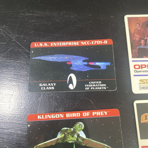 1993 Star Trek OPS, Access Key Card, Bridge Pass, Enterprise Pass, Lot of 5