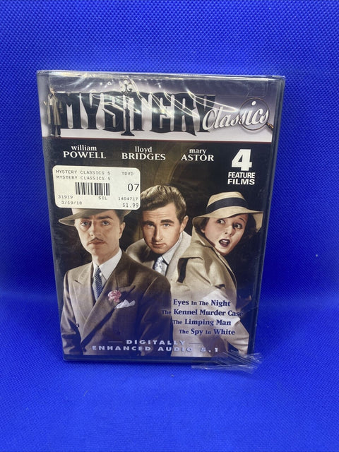 NEW! Mystery Classics Vol. 5 - 4 Movies (DVD, 2008) Factory Sealed!