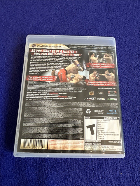 UFC Undisputed 2009 2010 PS3 Lot (Sony PlayStation 3) Tested!