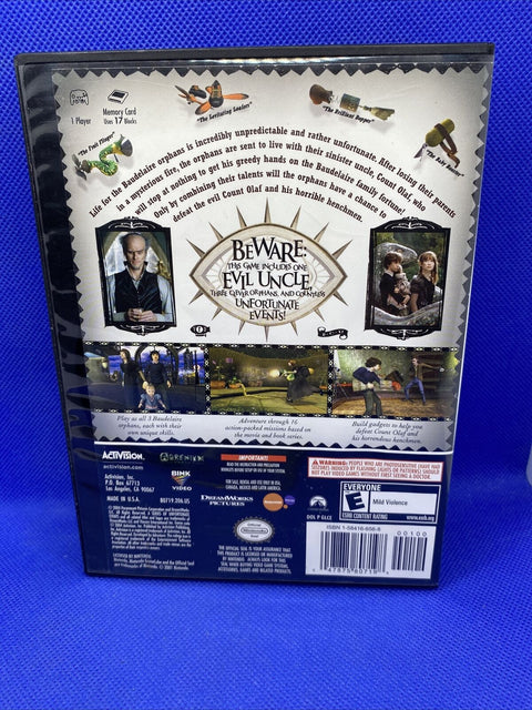A Series of Unfortunate Events (Nintendo GameCube, 2004) Replacement Case Tested