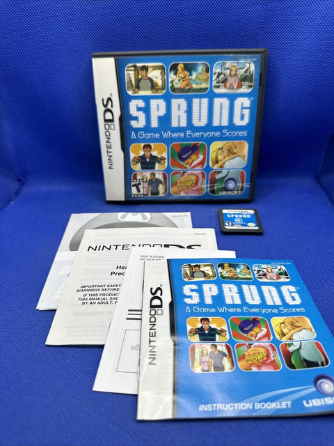 Sprung (Nintendo DS, 2005) CIB Complete Tested!