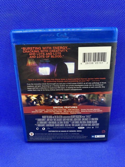 V/H/S/2 (Blu-ray Disc, 2013, Canadian) VHS 2, Tested!