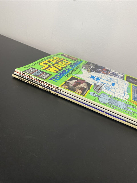 Star Wars Technical Journal Full Set Vol. 1 2 3 - Starlog Magazines 1994