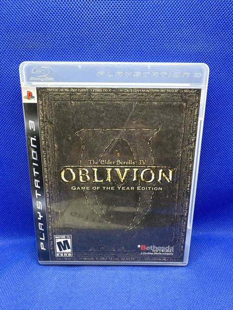 Oblivion Game of the Year Edition Black Label (PS3 PlayStation 3) Complete w Map