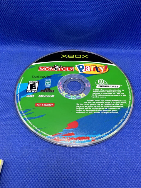 Monopoly Party (Microsoft Original Xbox, 2002) Complete Tested