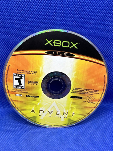 Advent Rising (Microsoft Original OG Xbox, 2005) CIB Complete - Tested!