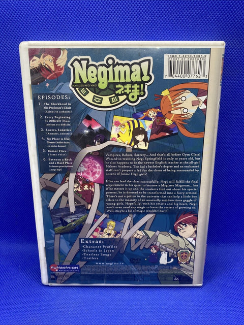 Negima - Vol. 1: Magic 101 - The Basics of Magic (DVD, 2006) Anime Region 1