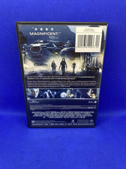 Prometheus - Rental Exclusive (DVD, 2012, Canadian) Ridley Scott - Tested!