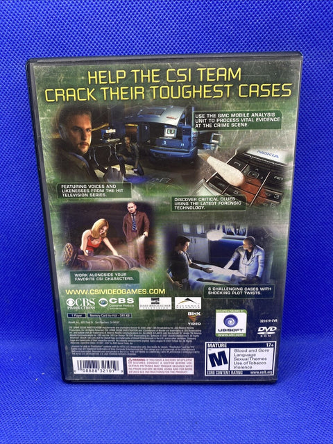 CSI Crime Scene Investigation 3 Dimensions of Murder PlayStation 2 PS2 Complete