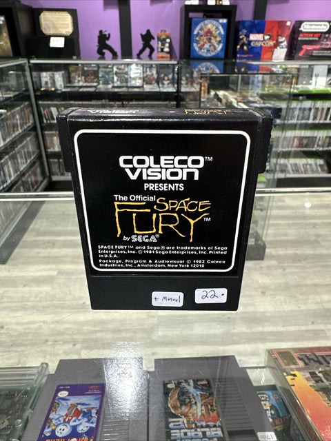 Space Fury (Colecovision, 1983) Authentic Cartridge + Manual - Tested!