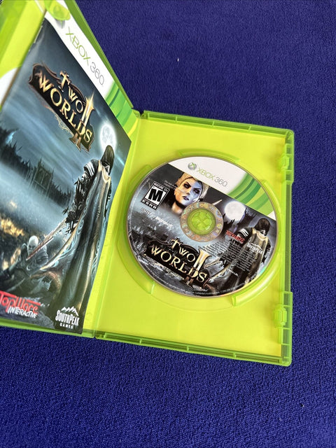 Two Worlds 1 + 2 II Lot (Microsoft Xbox 360, 2007) Both CIB Complete + Tested!