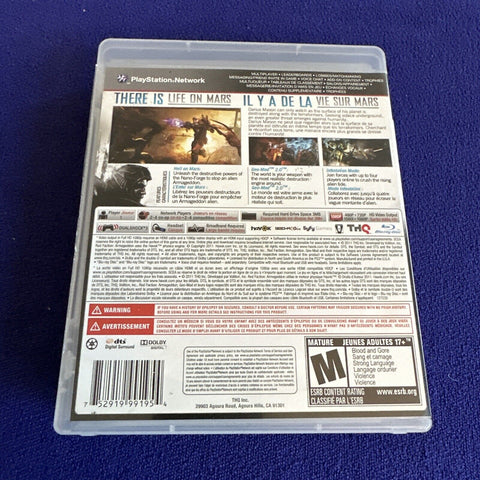 Red Faction Lot Armageddon + Guerrilla (Sony PlayStation 3, 2009) PS3 Tested!