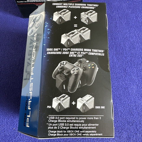 NEW! Nyko PlayStation 4 PS4 Charge Block Charging Station 2 Pack - Sealed!