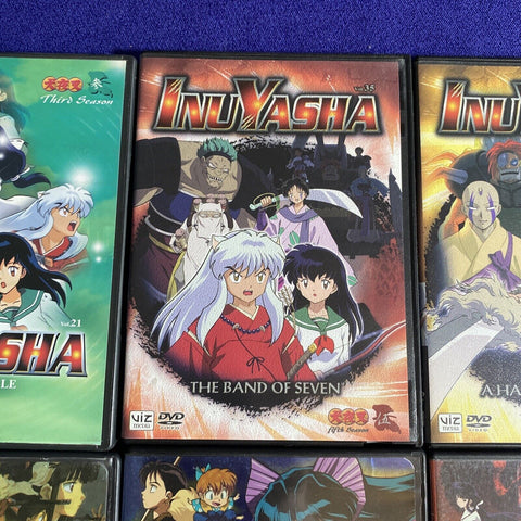 Lot Of 5 Inuyasha DVD’s - The Movie 1 2 4 Vol 21 35 36 - Region 1 Anime