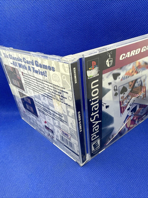 Card Games (Sony PlayStation 1, 2001) PS1 CIB Complete - Tested!