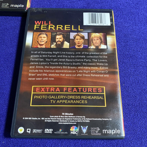 Saturday Night Live: The Best Of Will Ferrell Volume 1 + 2 Lot (DVD, 2003)