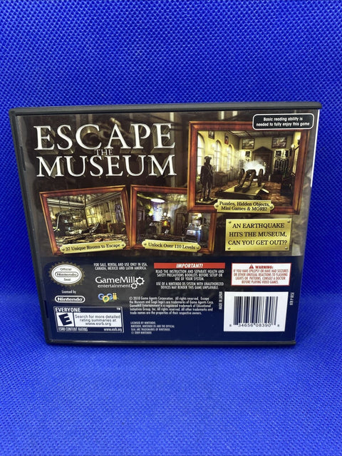Escape the Museum (Nintendo DS, 2010) CIB Complete - Tested!