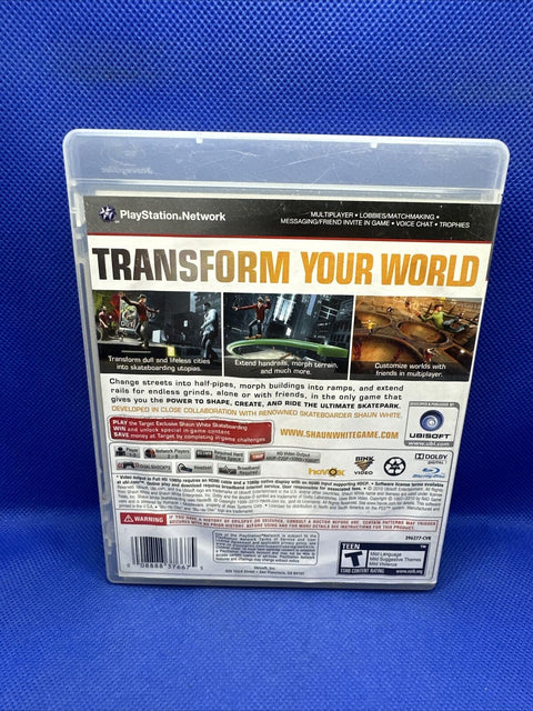 Shaun White Skateboarding (Snoy PlayStation 3) PS3 Complete - Tested