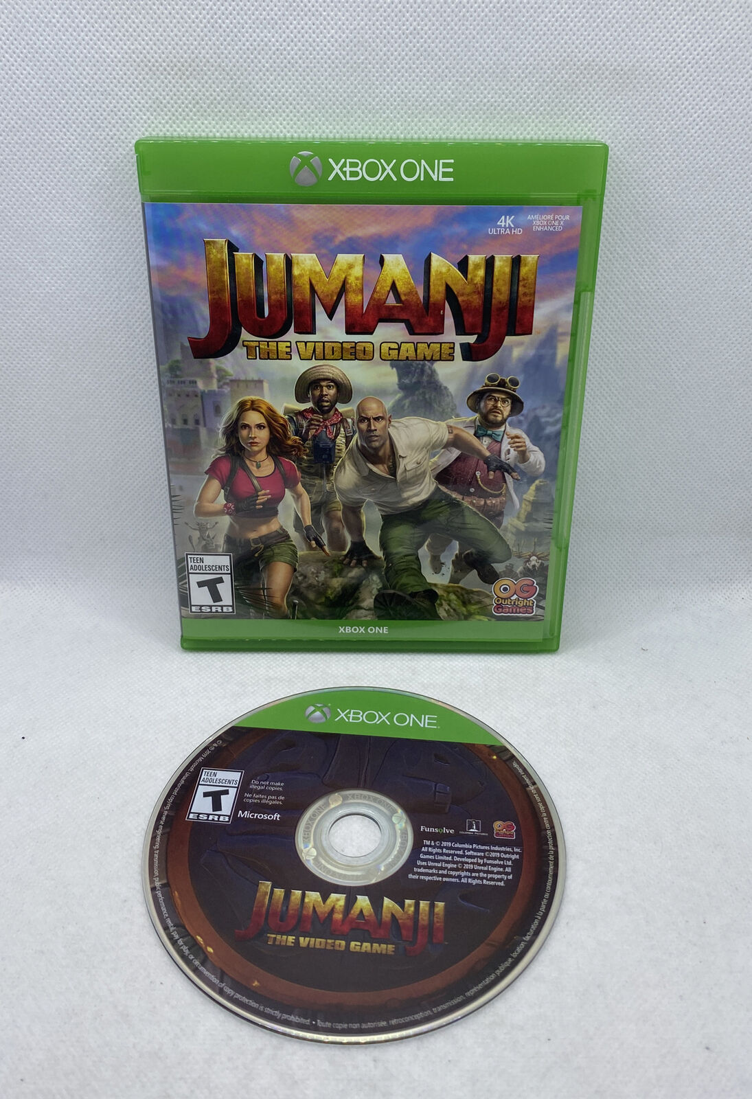 Jumanji The Video Game (Microsoft Xbox One, 2019) CIB Complete