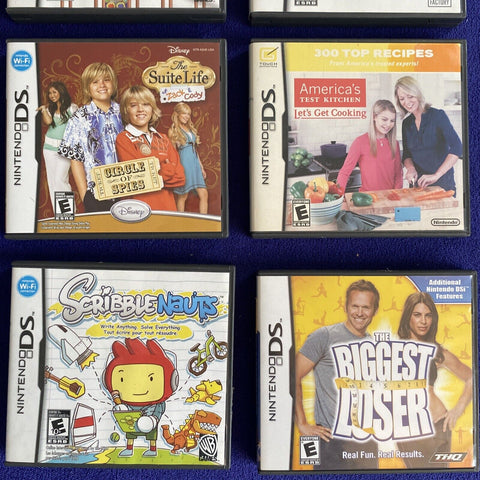 Nintendo DS Game Lot Of 9 Games - Tested!