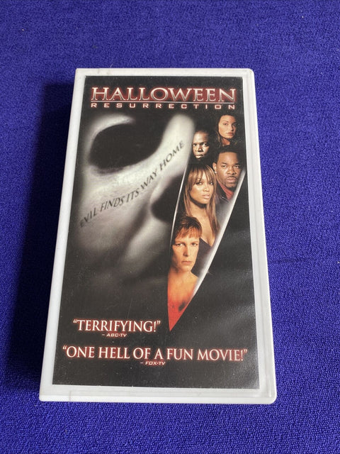 Halloween: Resurrection (VHS, 2002) Horror - Jamie Lee Curtis, Tyra Banks Tested