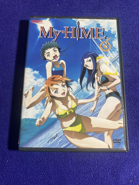 My-HiME Lot - Vol. 1 2 + 3 (DVD, 2006) 3-Disc Region 1 Anime Volume 1-3