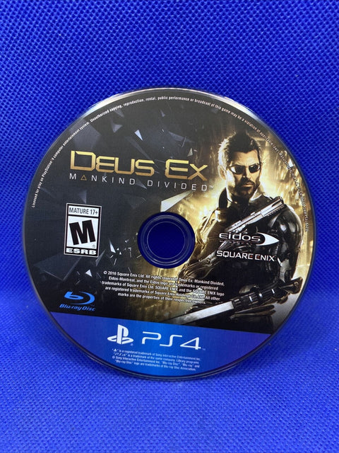Deus Ex: Mankind Divided - Day One Edition (Sony PlayStation 4, 2016) PS4 Tested
