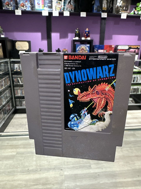 Dynowarz: The Destruction of Spondylus (Nintendo NES, 1990) Authentic Tested!