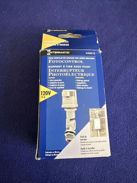 Intermatic K4221C Stem and Swivel Mount PhotCell 1800W/120V